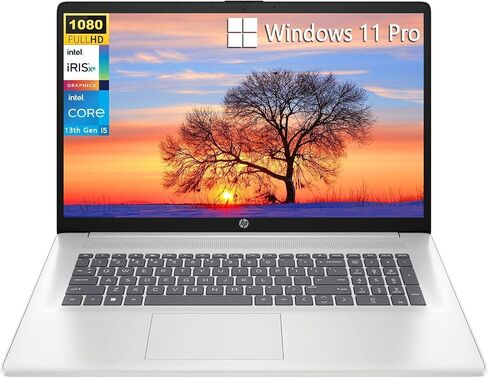 كمبيوتر محمول للأعمال HP مقاس 17 بوصة، Intel i5-1335U، شاشة FHD IPS مقاس 17.3 بوصة، Intel Iris Xe Graphics، 16 جيجابايت DDR4 1 تيرابايت SSD، لوحة مفاتيح بإضاءة خلفية، Type-C، WiFi 6، HDMI، Windows 11 Pro (متجدد) in Saudi Arabia