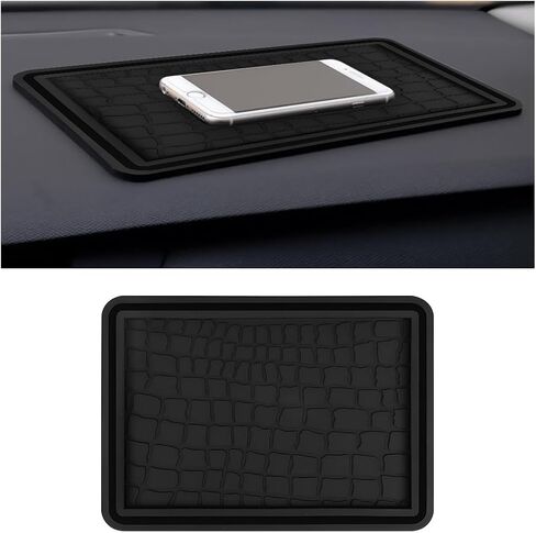 Car Dashboard Anti-Slip Mat, Adhesive Vehicle Dash Rubber Pad, Multi-Functional Auto Sticky Gripping Interior Fixing Accessories, Universal for Vehicle, SUV, Truck and More in Saudi Arabia
