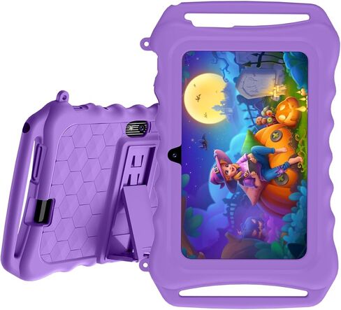 7inch Tablet for Kids Android 11 Tablets 3GB 32GB Parental Control Children Learning Toddler Tablet with Shockproof Kickstand Case, GMS Certified, Bluetooh, FM, with Kids YouTube APPs in Kuwait