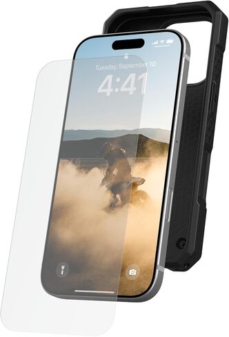 URBAN ARMOR GEAR UAG Designed for iPhone 16 Pro Privacy Screen Protector Tint Removable Premium 2-Way Anti-glare Anti-Spy Flexible Phone Cover in Kuwait