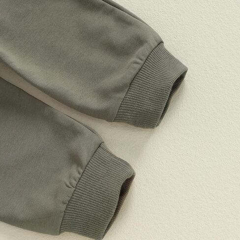 fhutpw Fall Baby Boy Clothes Toddler Embroidery Little Dude Print Long Sleeve Sweatshirt Tops Solid Pants Winter Outfits in Kuwait