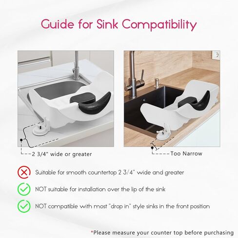 حوض غسيل الشعر المحمول من يوفوس للأطفال، والأطفال الصغار، والمراهقين، ومحطة غسيل الشعر للحوض في المنزل، ووعاء شامبو محمول مع دعم للرقبة - وردي in Kuwait