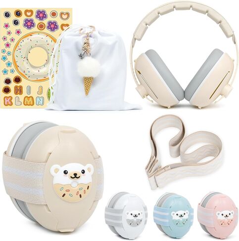 2-in-1 Baby Ear Muffs Noise Protection, Baby Noise Cancelling Headphones, Infant Ear Protection for Airplane in Saudi Arabia