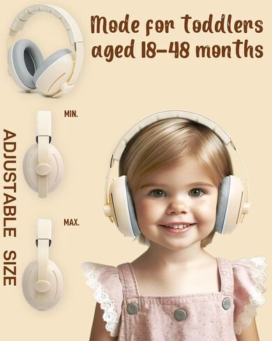 2-in-1 Baby Ear Muffs Noise Protection, Baby Noise Cancelling Headphones, Infant Ear Protection for Airplane in Saudi Arabia