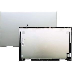 Replacement LCD Back Cover Top Case Rear Lid for HP Envy X360 15-ED 15-EE 15T-ED000 15M-ED0013DX 15M-ED0023DX 15M-EE0013DX 15M-EE0023DX 15-EE1093CL Laptop L93203-001 Silver