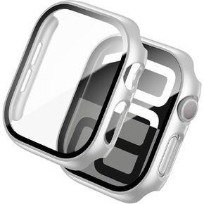 2 Pack Compatible with Apple Watch Series 10 Screen Protector Case 42mm, Hard PC Ultra-Thin Full Shockproof Cover for Apple Watch 10 42mm Accessories Clear