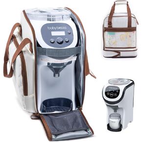 SFYBYHEART Carrying Case Compatible with Baby Brezza Formula Pro Mini Baby Formula Mixer Machine Carrying Bag - Baby Formula Mixer Travel Bag with Pockets for Baby Essentials, Pumps, Baby Bottles
