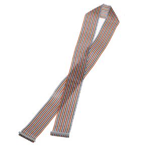 MECCANIXITY IDC Rainbow Wire Flat Ribbon Cable 2.54mm Pitch 64 Pins Connection Line FC Dual Female Connector for DIY Experiment 12 Inch Length 2Pcs