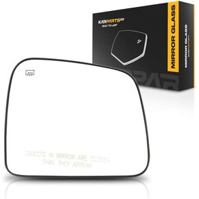 For Jeep Grand-Cherokee 2011-2018 Mirror Glass Driver Side | Heated | w/Backing Plate | Flat Glass Type | Replacement For 68092051AB