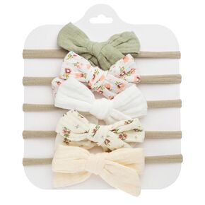 KIDOCHEESE Baby Bows and Headbands Nylon Hair Bows Stretchy Baby Hairbands Hair Accessories for Newborn Babies Infant Toddlers Kids