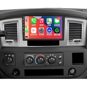 QLED 8 Core Radio for Dodge RAM 2006 2007 2008 Upgrade Touch Screen Stereo Carplay Android Auto Ready Free Camera