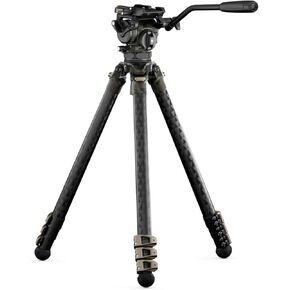 Tilta CT08 75mm Cine Fluid Head with 3-Stage Carbon Fiber Tripod Legs - Snow Camo (8KG)