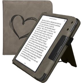 kwmobile Case Compatible with Kobo Libra Colour Case - Cover for eReader with Magnetic Closure - Dark Red
