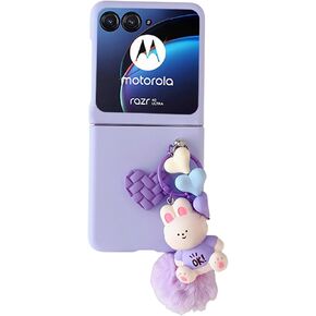 for Motorala Razr Ultra/Razr Plus 2025 Case Bling Glitter Diamond Design,Razr Ultra 2025 Phone Case Cute Handmade Sparkle Rhinestone,Slim Clear TPU Bumper Cover for Moto Razr Plus 2025 for Women