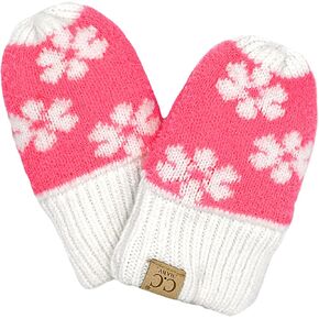 Funky Junque Baby Mittens Fleece Lined No Thumb Soft Double Layer Knit Gloves for Infant Newborn Boy Girl
