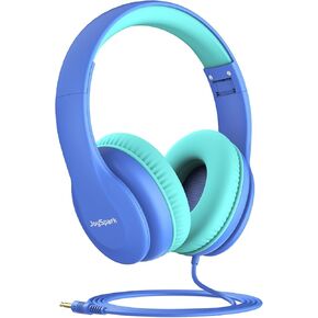 Wired Headphones for Kids, 85dB Volume Limit Toddler Headphones, 3.5mm Kids Headphones with Cord, Adjustable, Stereo Sound Foldable Kids Headphones for School, Purple