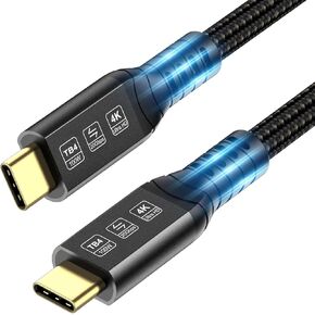 Thunderbolt 4 Cable Long 10FT 40Gbps High Speed USB C Cable Supports 100W Charging and 8K Display Compatible with Thunderbolt 3/ USB4 Monitor, MacBook Pro, iPad and More in Kuwait