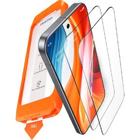 UltraGlass UNBREAK TOP 9H+ Glass for Google Pixel 9 Pro XL Screen Protector [Military Grade Shatterproof & Longest Durable] 9 Pro XL Screen Protector Tempered Glass [Support Fingerprint Unlock] 2 Pack