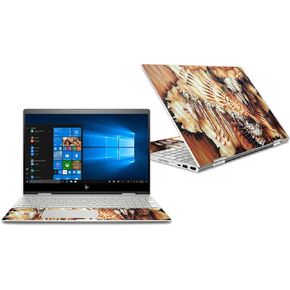 MightySkins Carbon Fiber Skin for HP Envy X360 Convertible 15" (2018) - Standing Watch | Protective, Durable Textured Carbon Fiber Finish | Easy to Apply, Remove | Made in The USA
