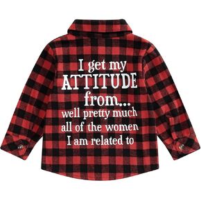 MERSARIPHY Toddler Baby Fall Clothes Boy Girl Plaid Jacket Button Down Flannel Shirts Coat Festival Outfits for Kids