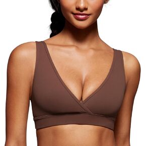 CRZ YOGA Butterluxe Maternity Nursing Bras for Women Crossover Wireless Sleep Breastfeeding Lounge Pregnancy Bra Comfortable