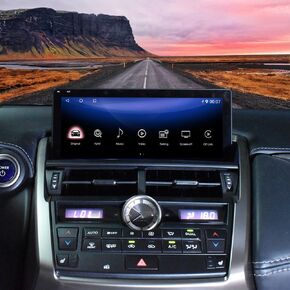10.25 Inch Android 13 Car Radio Dual System for Lexus NX NX200 NX200T 300H 2014 2015 2016 Multimedia Player CarPlay GPS Navigation Touch Screen (14-16 Touch Pad Joystick)