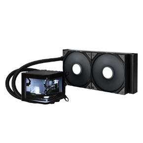 TRYX Panorama 360 360mm AIO 6.5'' AMOLED L-Shaped Screen 3D Anamorphic Effect Display Customizable AIO Cooler 360mm 8th Gen Asetek Pump 320w TDP with ROTA PRO 120mm Fan for LGA 1700/1200/115X AM5/AM4