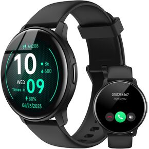 Smart Watch for Women Men Answer/Make Calls/Quick Reply, Samsung Android iPhone Compatible Fitness Tracker with 100+ Sport Modes, Heart Rate Blood Oxygen Sleep Monitor IP68 Waterproof Smartwatch