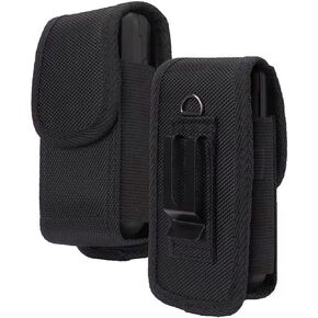 Flip Phone Case,with Belt Loop Clip Magnetic Closure Leather Wallet Case for Alcatel Go Flip V, MyFlip, TCL Flip 3, Blu Cingular Flex 2, Consumer Cellular IRIS, Nokia 2720 2760 2780,Leather