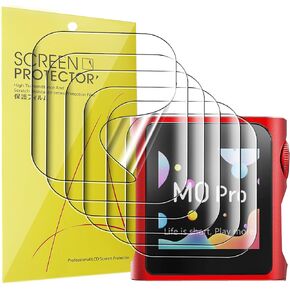 Compatible for SHANLING M0 Pro MP3 Player Screen Protector, [6 Pack] Full Coverage TPU Clear Film Compatible for SHANLING M0 Pro 1.54 Inches MP3 Player (6 PACK)