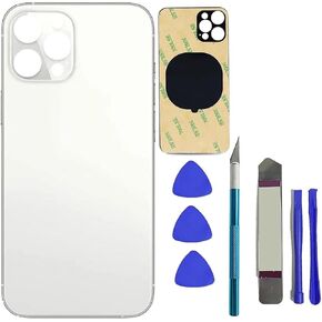 13 Pro Max Rear Back Glass Replacement for iPhone 13 Pro Max Back Glass Panel Replacement with Pre-Installed Adhesive + Reparing Toolkit (Blue)