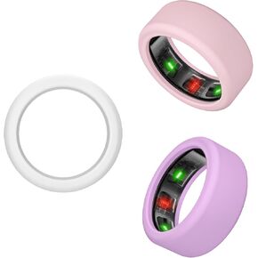 Silicone Cover Compatible with Oura Ring Gen 4/3, Elastic Protector for ULTRAHUMAN Ring AIR Working Out Accessories Men Women