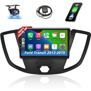 Leadfan Android 12 Car Radio for Ford Transit 2013-2019 Stereo with Apple Carplay Android Auto, 9 Inch Touch Screen Head Unit Bluetooth FM WiFi GPS Navigation Rear Camera SWC