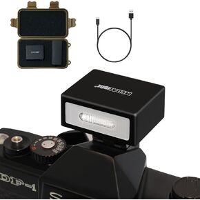 F1 Mini Camera Flash Camera Flash Speedlite for Ricoh (GR3/GR3X,etc.) Nikon/Canon/Fuji,Digital Film Cameras,Mini hot Shoe Flash for DSLR Camera（Not Compatible for Sony ZV-1F.
