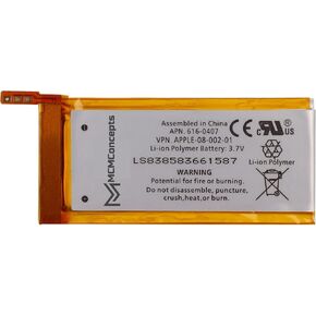 MCMConcepts Replacement Battery for Apple iPod Nano 4th Generation 4GB 8GB 16GB A1285