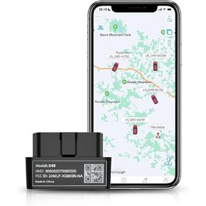 Mini OBD GPS Tracker, 4G LTE in-Car GPS Tracker, Unlimited Distance, Real-Time Speed and Mileage Locator, Geo-Fencing, Accident Alerts, Fatigue Driving Tracker for Home or Business in Kuwait