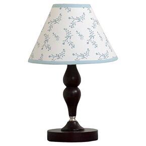 Nursery Lamp Shade with Elephants Embroidery, Cute Baby, Infant & Kids Bedrooms Decor and Accessories Without Base, Blizzard Blue Grey Elephant, 7" x 10" x 4", 2 lb