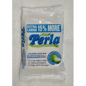 PERLA Original White Laundry Bar Soap, 110 grams (2)