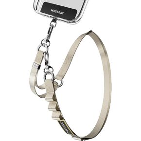MAGEASY 2-In-1 Cell Phone Lanyard - Universal Crossbody Phone Strap & Wrist Strap with Built-in Keychain, Phone Tether Tab
