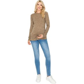 سترة نسائية كاجوال مريحة للحمل بأكمام طويلة من My Bump (صنع في الولايات المتحدة الأمريكية)