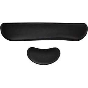 Upgrade Keyboard Wrist Rest Comfortable and Superfine Memory Foam Hand Rest Set Ergonomic Design Suitable for Typing Pain Relief, Comfort for Office, Gaming