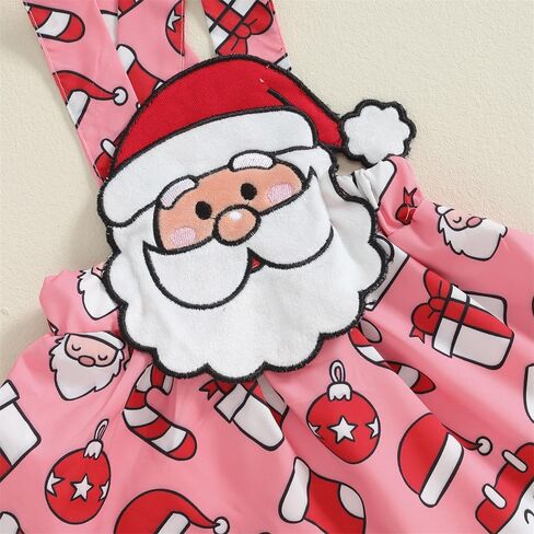 FIOMVA My First Christmas Baby Girl Outfit Newborn Romper Skirts Set Fall Winter Infant Christmas Dress Overall Clothes in Saudi Arabia