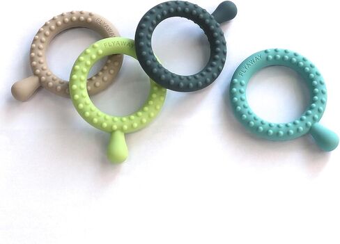 Sensory Chew Toys for Autistic Children 4 Pack, Silicone Sensory Toys for Toddlers 1-3 Chewy Necklaces for Kids Adults with Autism ADHD SPD, Q Shape Teething Toys for Baby Oral Motor Stimulation in Saudi Arabia