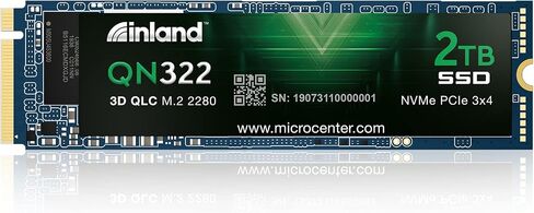 INLAND QN450 SSD 1000GB M.2 2280 NVMe SSD- PCIe 4.0 Gen4x4، حتى 5000 ميجابايت/ثانية - محرك أقراص الحالة الصلبة الداخلي -1 تيرابايت in Kuwait