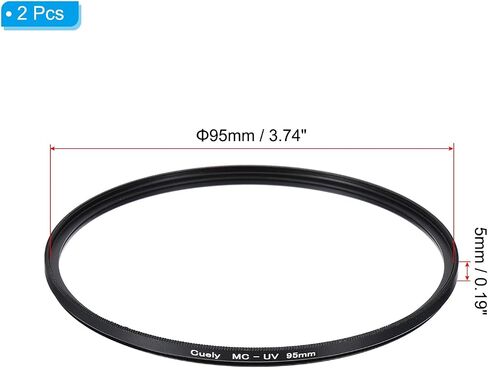 MECCANIXITY MC UV Lens Filter Camera Protection Filter with Multi-Layer Coatings 86mm HD Hydrophobic Scratch Resistant for Camera Photography Lens 2 Pcs in Saudi Arabia