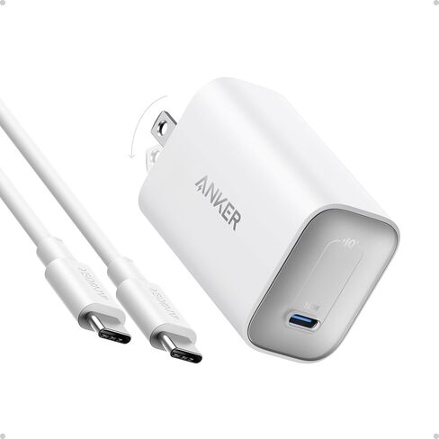 شاحن أنكر نانو، شاحن ماك بوك بقوة 100 واط، شاحن قابل للطي لسلسلة iPhone، وجميع أجهزة USB C، كابل USB-C بطول 6 أقدام، متوافق مع MagSafe in Kuwait