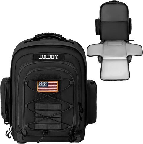 kcross Tactical Dad Baby Diaper Backpack, Large Baby Diaper Bags Backpack with Changing Pad, Travel Baby Bags for Mom Dad in Saudi Arabia