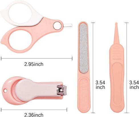 Baby Nail Clippers Kit Baby Grooming Set with Nail Clippers, Scissors, Nail File & Tweezers Baby Care Kit Fingernail Cutter for Baby,Newborn,Infant,Toddler,Kid(Blue) in Saudi Arabia