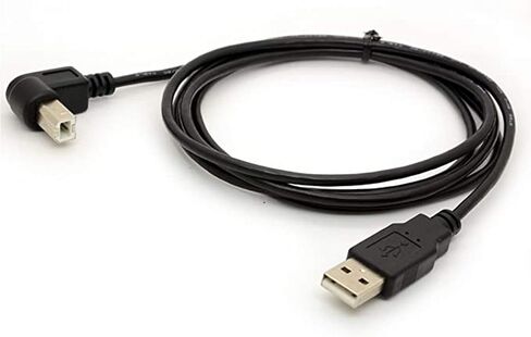كابل طابعة USB بطول 4.9 قدم، USB 2.0 من النوع A ذكر إلى النوع B ذكر (زاوية 90 درجة) سلك كابل الماسح الضوئي للطابعة (أسفل) in Saudi Arabia