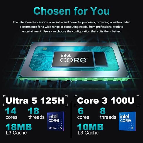 ASUS NUC Pro 14 Core 3 AI Mini Desktop | Intel Core 3 100U | 32GB DDR5 RAM 1TB SSD | Wi-Fi 6 | HDMI | Bluetooth|Windows 11 Pro | Black | Perfect for Home, Business, and Gaming in Saudi Arabia